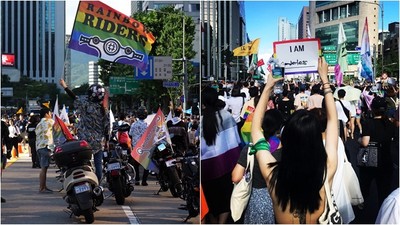18年前只有50人上街　南韓同志大遊行揚起彩虹旗　反同人士：被神恢復