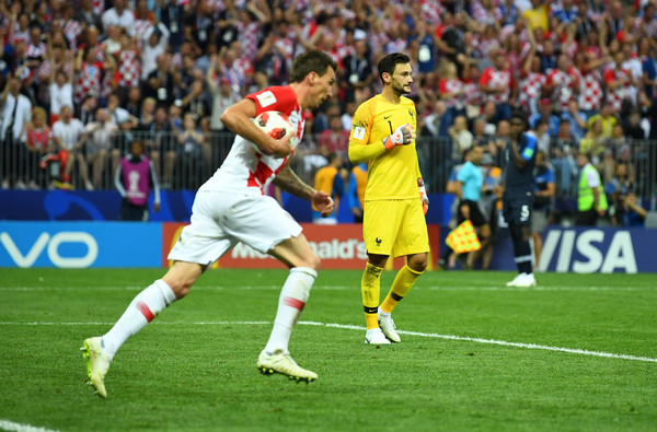  ▲ World Cup 2018, France VS Croatia. Mario Mandzukic scored (Photo / Reuters) 