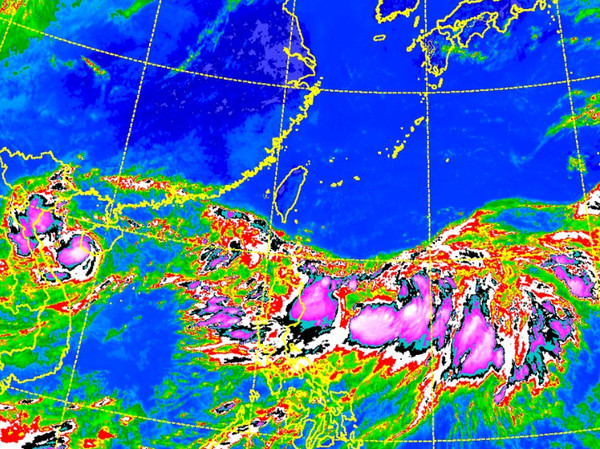 ▲▼一熱帶性低氣壓最快今生成為安比颱風。（圖／中央氣象局）