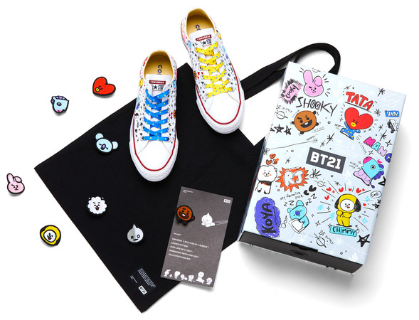 ▲BT21聯名Converse帆布鞋8／1開賣。（圖／Converse提供）