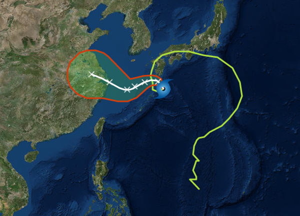 雲雀颱風。(圖/氣象局)
