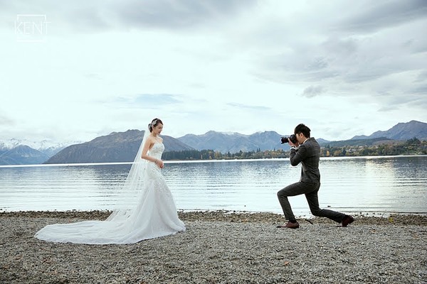 新西兰拍婚纱_新西兰雪山婚纱