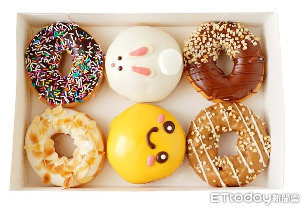 ▲好有中秋氣氛　Krispy Kreme推出超Q白兔造型甜甜圈。（圖／Krispy Kreme提供)
