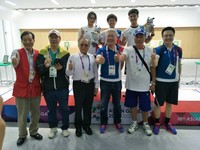 ▲雅加達亞運,亞運中華隊,亞運射擊,林穎欣、呂紹全射擊奪金。（圖／中華奧會提供）