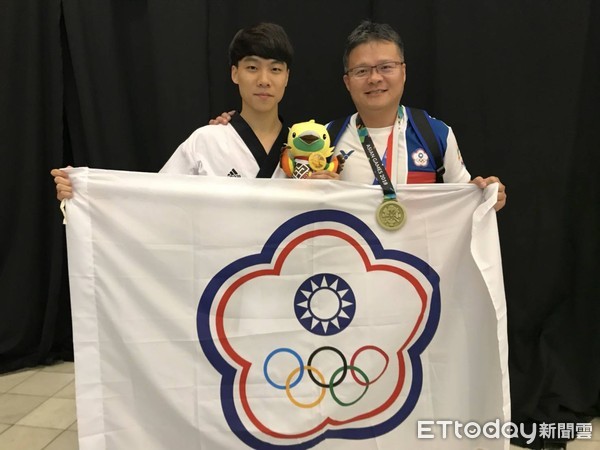 ▲世大運練新招「左腿骨折」 長庚「大哥哥」助他亞運奪銅 。(圖/長庚醫院提供)