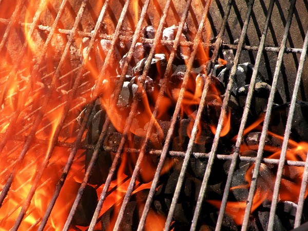 ▲▼炭烤,火架,烤肉,炭火。（圖／取自免費圖庫pixabay）