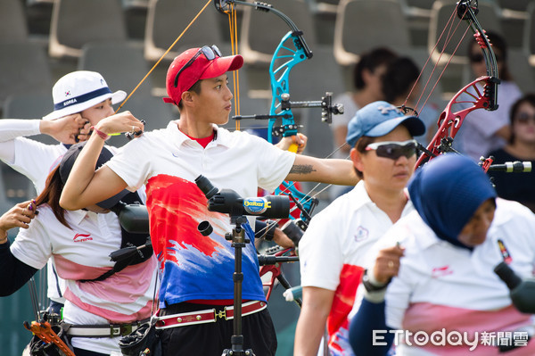 ▲▼2018雅加達亞運,亞運女子複合弓,中華台北射箭隊,林明靜（圖／記者季相儒攝）