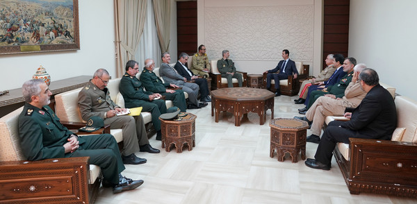 ▲▼伊朗與敘利亞簽署軍事合作協議。（圖／路透社）