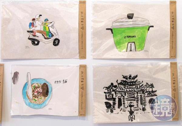 青木由香在大稻埕經營「你好我好」空間，日前才幫平野利幸舉辦「初次見面台湾」插畫展，每張圖都是台灣景色。