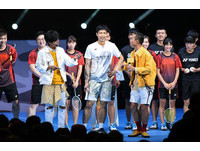 ▲體育表演會，羽球表演,周天成。（圖／記者林敬旻攝）