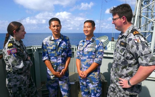 ▲▼ 澳洲最大海上軍演，中國大陸首度參加。（圖／路透社）