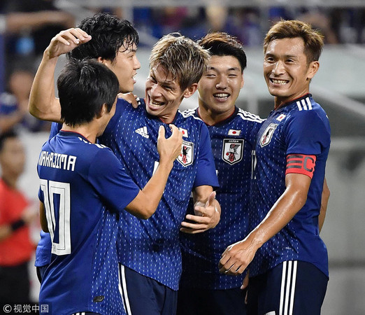 ▲▼ 日本男足國家隊和哥斯大黎加國際友誼賽。（圖／CFP）