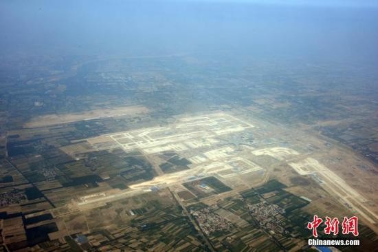 ▲▼正在建設中的北京新機場             。（圖／翻攝自中新網）
