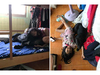 惡霸犬MC來，媽拿女兒小內褲改造。（圖／飼主劉冰冰提供，請勿隨意翻拍，以免侵權。）