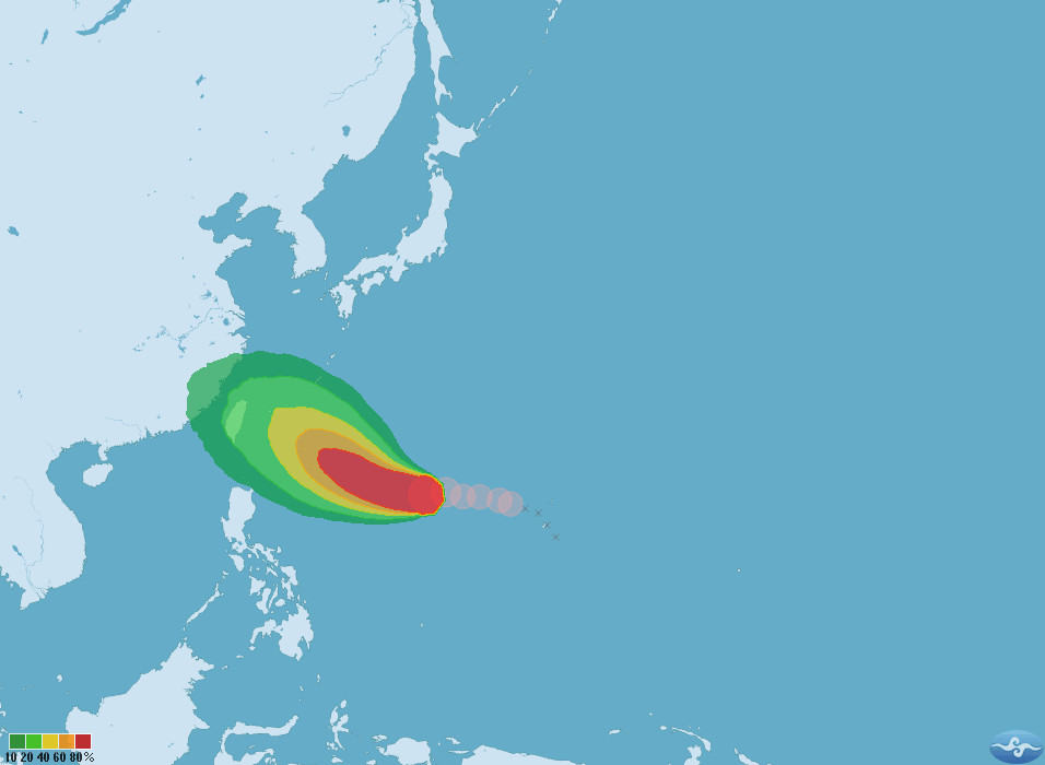 潭美颱風。（圖／氣象局）