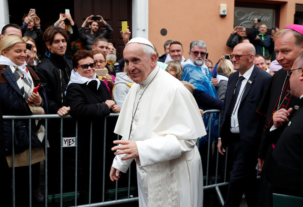 ▲▼教宗方濟各（Pope Francis）訪維爾紐斯。（圖／路透社）