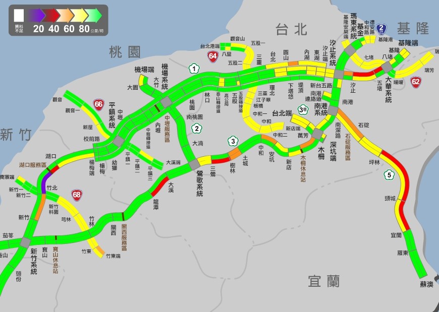 ▲▼ 中秋連假北返車潮。（圖／高公局提供）