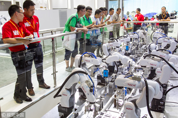 ▲▼第二十屆中國國際工業博覽會上企業展示的工業機器人。（圖／視覺中國）
