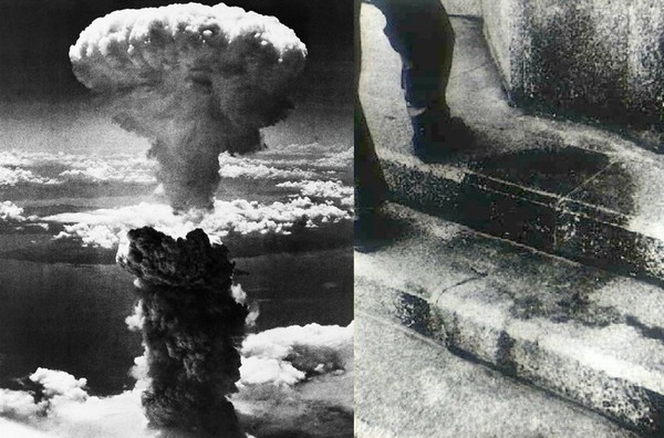 ▲▼ 廣島與長崎原子彈爆炸。（左圖／達志影像／美聯社）（右圖／翻攝自推特／@skuzki）