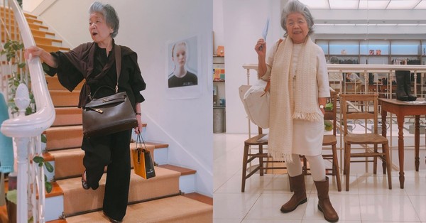 ▲▼誰說年輕人才懂時尚？這位來自日本的83歲阿嬤每天都比你認真打扮！（圖／bella儂儂提供）