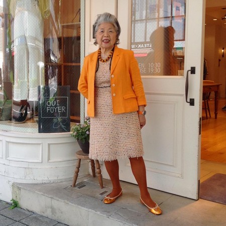 日本83岁阿嬷大玩撞色穿搭 每天认真打扮亲示
