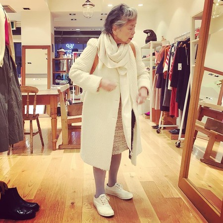 ▲▼誰說年輕人才懂時尚？這位來自日本的83歲阿嬤每天都比你認真打扮！（圖／bella儂儂提供）