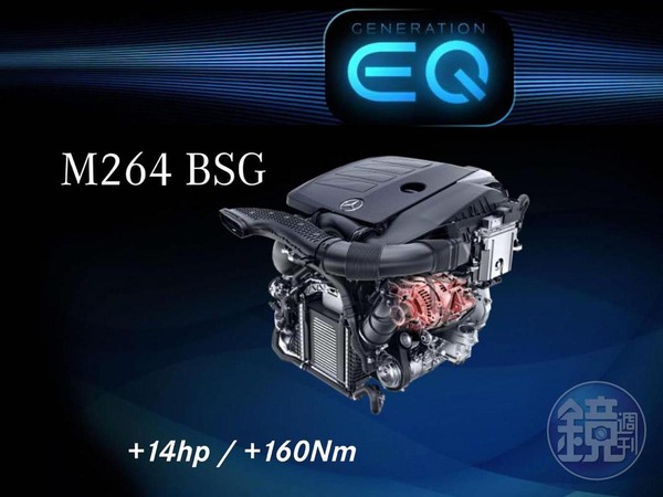 配備在剛上市的新C200上的，即為M264 EQ Boost引擎。