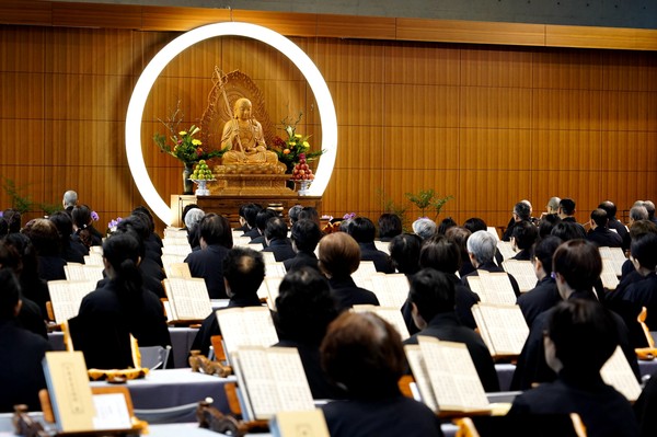 ▲ 法鼓山大悲心水陸法會 雲端共修祈福無遠弗屆。（圖／法鼓山提供）