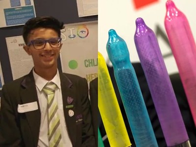 英13歲少年發明「變色保險套」辨別性病　亞洲父母：年紀小做這個？