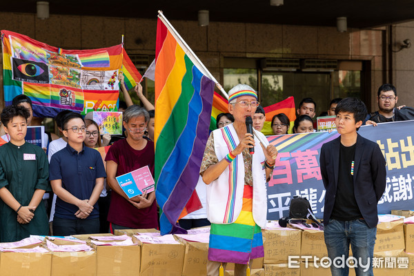 ▲▼祁家威、苗博雅。（圖／彩虹起義平權公投提供）