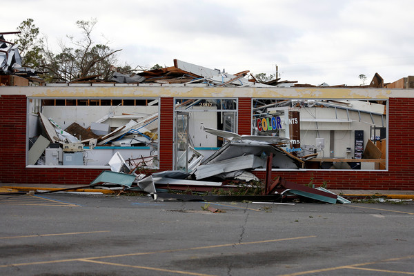 ▲▼2018年10月，麥可颶風侵襲佛羅里達州。（圖／路透）