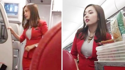 堪稱「亞洲最美空姐」外國乘客搭機隨手拍兩張照，意外捧紅她！