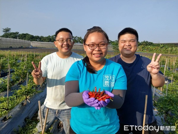 ▲女青農劉鎔甄，栽種有機蔬菜有一套。（圖／記者陳崑福翻攝）