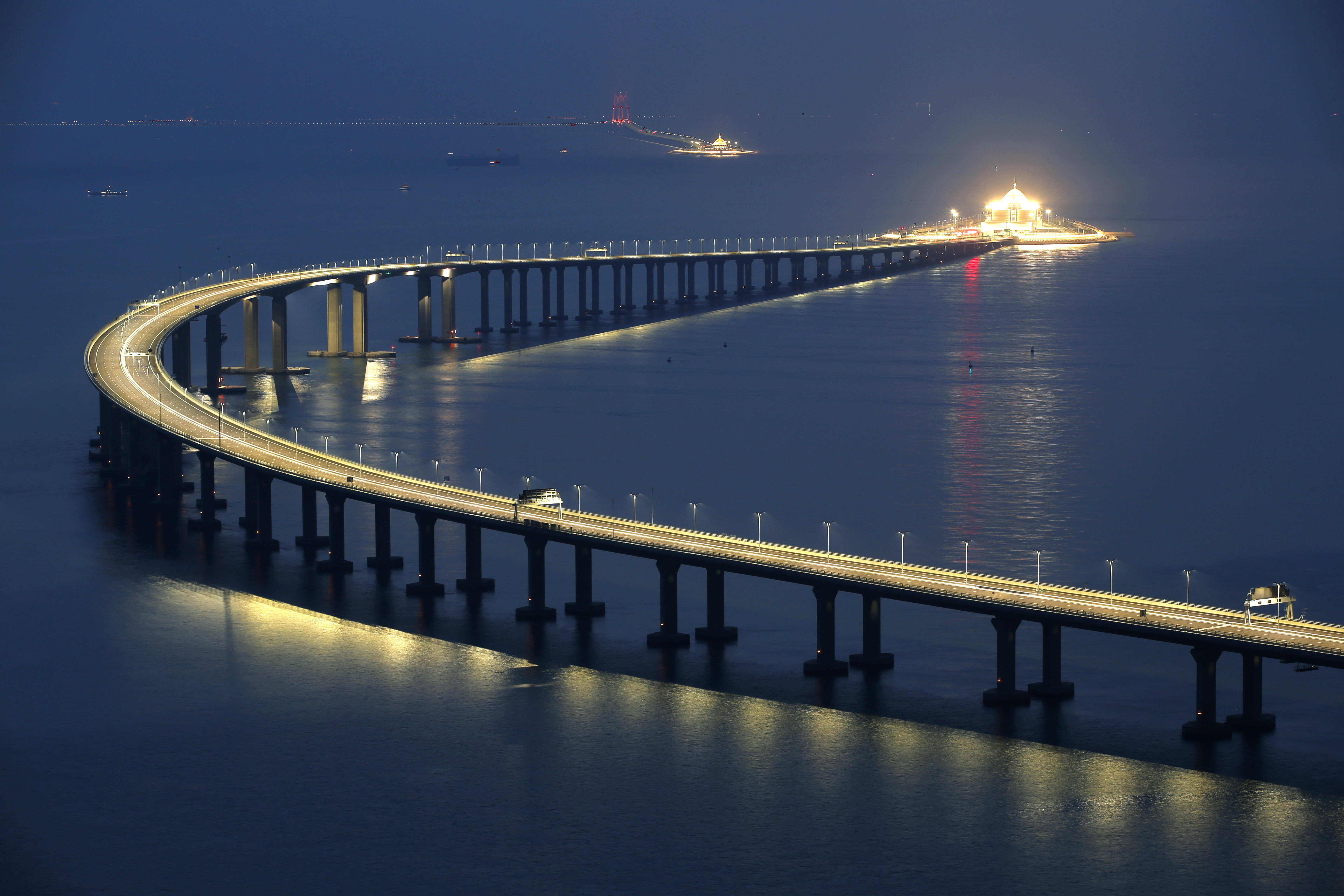 ▲港珠澳大橋（Hong Kong–Zhuhai–Macau Bridge）。（圖／達志影像／美聯社）