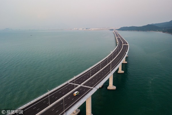 ▲港珠澳大橋正式開通。（圖／視覺中國）