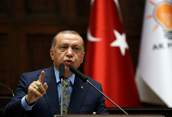 ▲▼土耳其總統艾爾段（Tayyip Erdogan）發表哈紹吉案談話。（圖／路透）