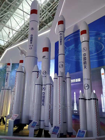▲長征火箭家族在第十二屆中國國際航空航太博覽會上亮相。（圖／翻攝自澎湃新聞）