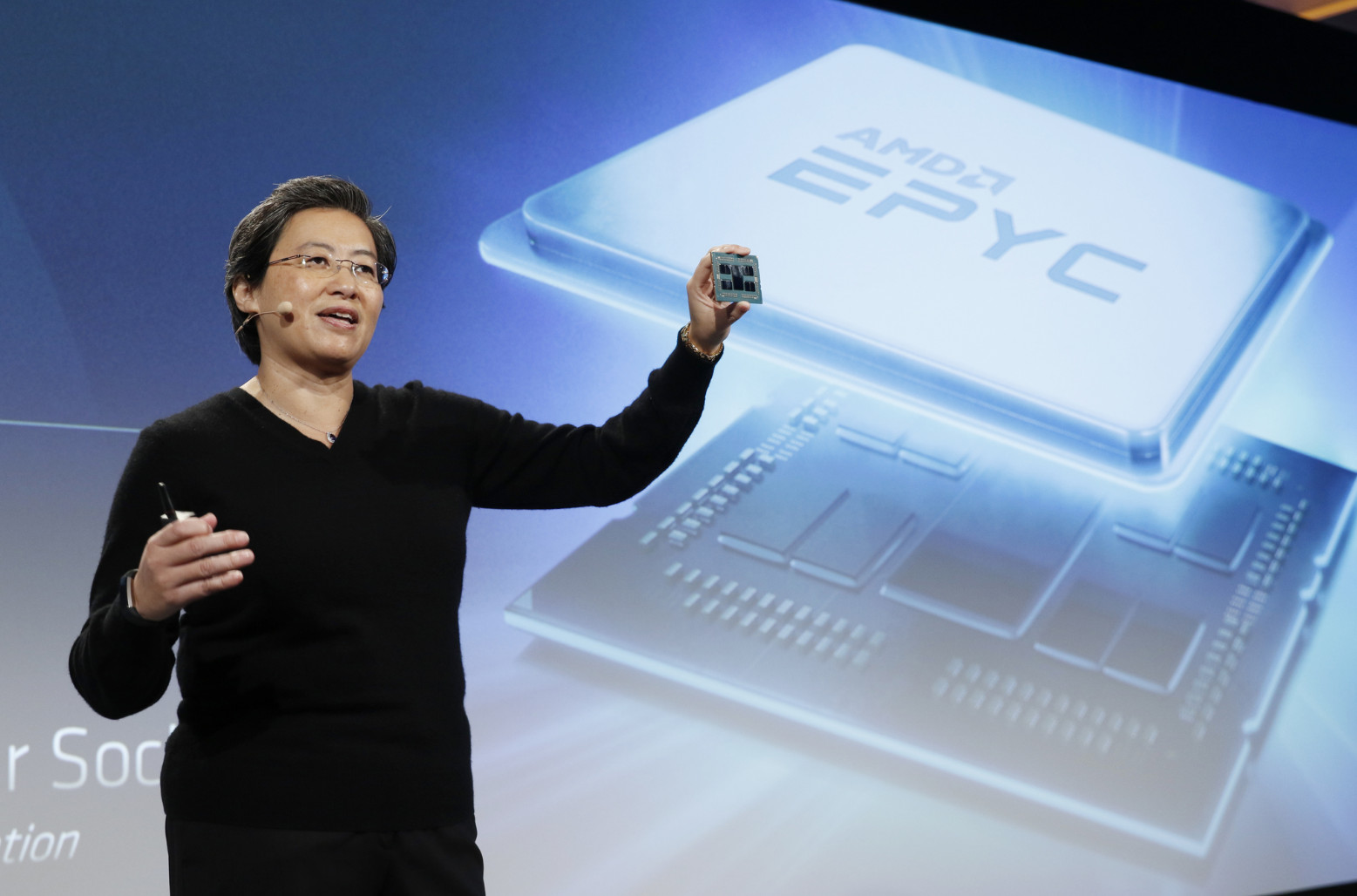 ▲▼AMD首款7奈米GPU，AMD總裁暨執行長蘇姿丰。（圖／業者提供）