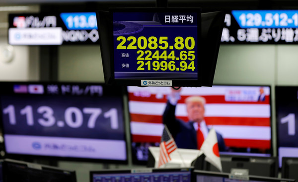 ▲美國總統川普（Donald Trump）期中選後演說，美股紛紛上漲。（圖／路透社）