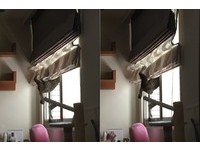 瞧牠緊緊貼著肚皮聆聽，甚至認真到臉歪掉好像在說，「誰在裡面？」