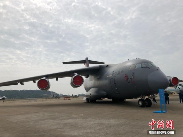 ▲▼運-20大型運輸機在2018珠海航展現場飛行展示。（圖／中新社）
