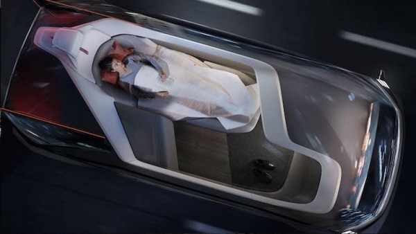 ▲▼Volvo真・自駕車360c　太空艙設計睡一覺就能抵達目的地。（圖／翻攝自Volvo）