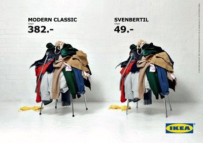 IKEA太誠實！　「椅子功能是拿來堆衣服」所以買便宜的就好