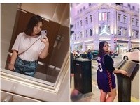 ▲▼抖音女孩顏值破表！影片往下看反差崩潰。（圖／翻攝微博／網胖小仙女）
