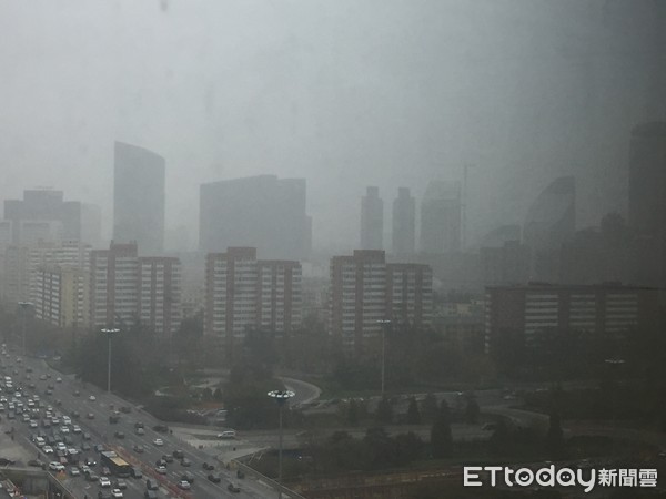 ▲北京霧霾。（圖／記者曾俊豪攝）