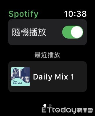 ▲▼Apple Watch版Spotify。（圖／記者邱倢芯攝）