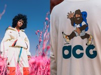 很注重運動員穿搭的Nike，旗下Sportswear ACG系列在2018冬季，將溫暖刷毛面料，以鮮明色塊與活潑圖案呈現。
