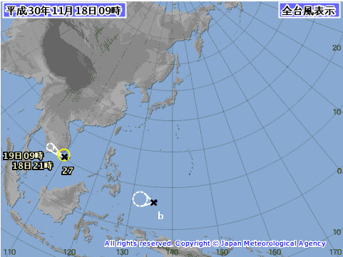 ▲▼準颱風萬宜有機會在24小時之內生成。（圖／翻攝自日本氣象廳）