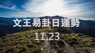 文王易卦【1123日運勢】求卦解先機