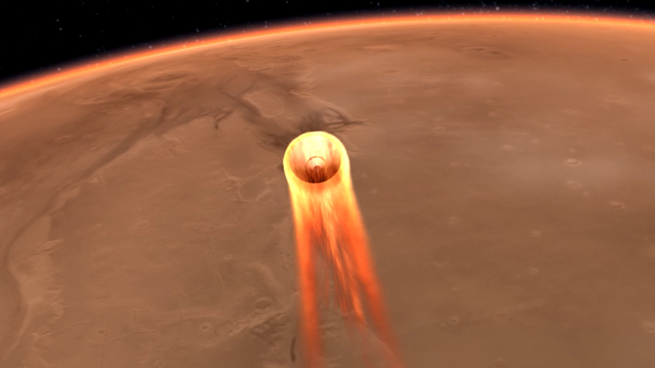 ▲▼NASA「洞察號」凌晨登陸火星。（圖／翻攝自NASA）